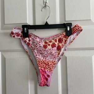 Never Worn SHEIN Pink, Orange Patterned Cheeky Bikini Bottoms
